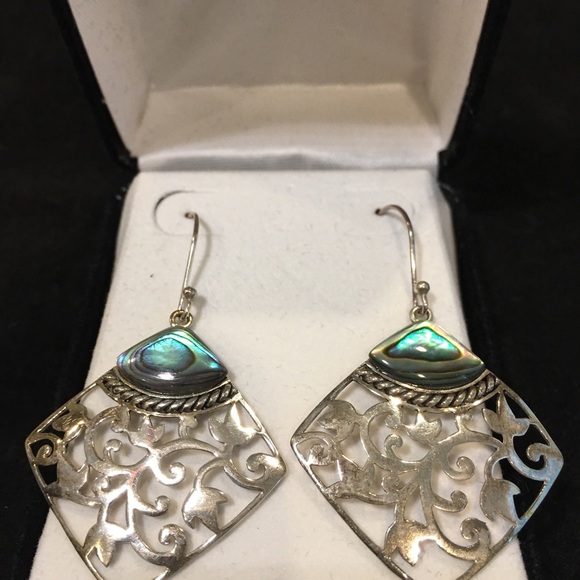 NEW – 100% STERLING SILVER DROP EARRINGS  HANGING LENGTH IS 1 ½” - Picture 6 of 7